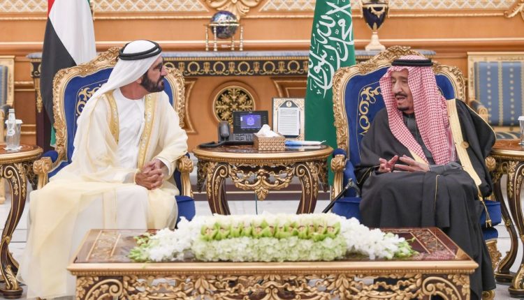 ملک سلمان پادشاه عربستان سعودی و عالی جناب شیخ محمد بن راشد