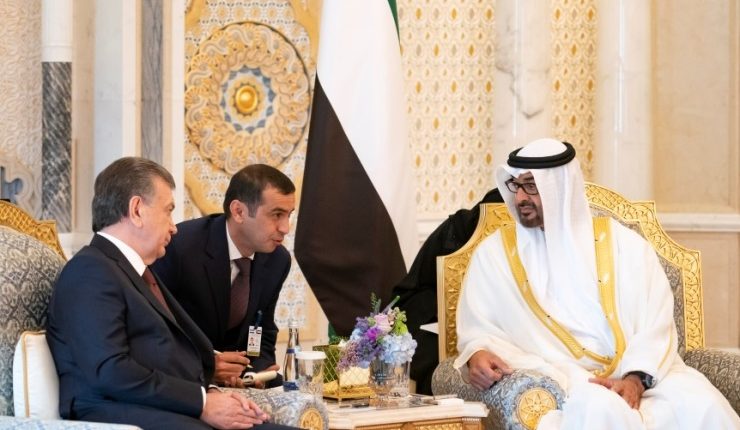 ولیعهد ابوظبی ورییس جمهور ازبکستان